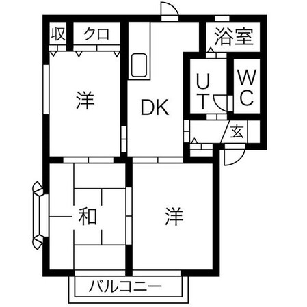 リヴェール戸祭Aの物件間取画像